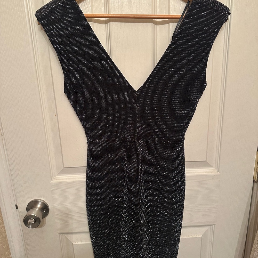 Forever 21 Glittering Black Backless Dress